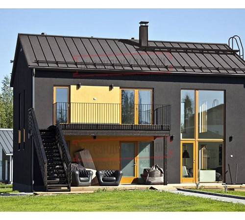 Кликфальц Pro Gofr 0,5 Rooftop Matte RR32 темно-коричневый с пленкой на замках