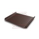 Кликфальц Pro Gofr 0,5 Rooftop Matte RAL8017 шоколад с пленкой на замках