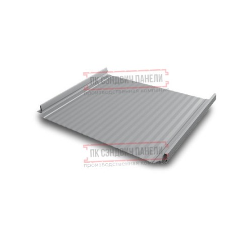 Кликфальц Pro Gofr 0,5 Satin RAL7004 сигнальный серый с пленкой на замках Кликфальц Pro Gofr 0,5 Satin RAL7004 сигнальный серый с пленкой на замках