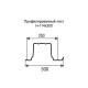 Профнастил Н114 оцинкованный с нестандартной шириной 0,3 м толщина 0,65