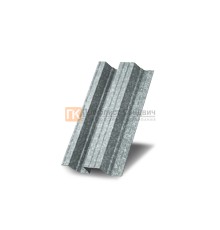 Профнастил Н114 оцинкованный с нестандартной шириной 0,4 м толщина 0,35