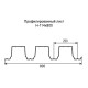 Профнастил Н114 оцинкованный с нестандартной шириной 0,8 м толщина 0,65