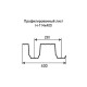 Профнастил Н114 окрашенный с нестандартной шириной 0,4 м толщина 0,55
