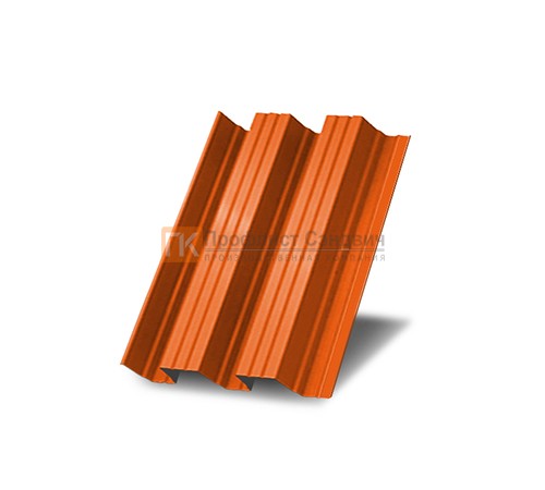 Профнастил Н114 окрашенный с нестандартной шириной 0,6 м толщина 0,45