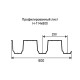 Профнастил Н114 оцинкованный с нестандартной шириной 0,6 м толщина 0,65