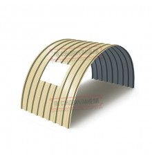 Продольно гнутый профнастил для укрытий конвейеров МП20ПГ-1150, 0,5, в полимерном покрытии