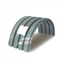 Продольно гнутый профнастил для укрытий конвейеров Н75ПГ-800, 0,5, нержавеющий