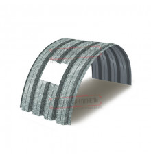 Продольно гнутый профнастил для укрытий конвейеров Н57ПГ-960, 0,7, оцинкованный