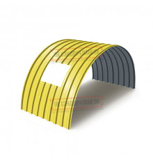 Продольно гнутый профнастил для укрытий конвейеров МП20ПГ-1150, 0,6, в полимерном покрытии