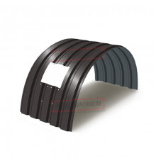 Продольно гнутый профнастил для укрытий конвейеров МП35ПГ-1076, 1,0, в полимерном покрытии