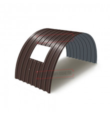 Продольно гнутый профнастил для укрытий конвейеров С17ПГ-1163, 1,0, в полимерном покрытии