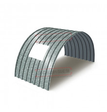 Продольно гнутый профнастил для укрытий конвейеров МП20ПГ-1150, 0,9, оцинкованный