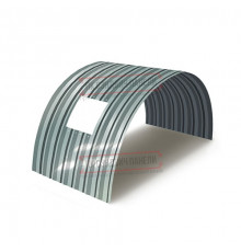 Продольно гнутый профнастил для укрытий конвейеров С15ПГ-1190, 0,5, нержавеющий