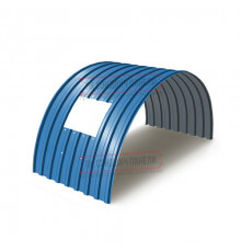 Продольно гнутый профнастил для укрытий конвейеров МП20ПГ-1150, 0,8, в полимерном покрытии