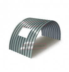 Продольно гнутый профнастил для укрытий конвейеров С21ПГ-1051, 0,6, нержавеющий