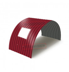 Продольно гнутый профнастил для укрытий конвейеров СС10ПГ-1160, 0,6, в полимерном покрытии