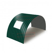 Продольно гнутый профнастил для укрытий конвейеров МП10ПГ-1200, 0,8, в полимерном покрытии