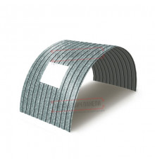 Продольно гнутый профнастил для укрытий конвейеров СС10ПГ-1160, 0,8, оцинкованный