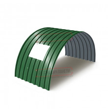 Продольно гнутый профнастил для укрытий конвейеров МП20ПГ-1150, 0,9, в полимерном покрытии