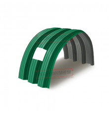 Продольно гнутый профнастил для укрытий конвейеров Н114ПГ-807, 0,8, в полимерном покрытии