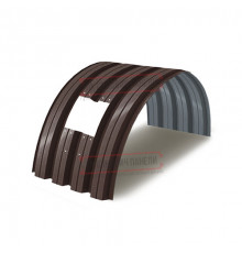 Продольно гнутый профнастил для укрытий конвейеров Н57ПГ-960, 1,0, в полимерном покрытии