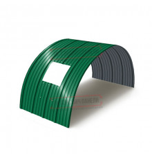 Продольно гнутый профнастил для укрытий конвейеров НС18ПГ-1170, 0,8, в полимерном покрытии