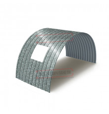 Продольно гнутый профнастил для укрытий конвейеров С18ПГ-1023, 0,8, оцинкованный