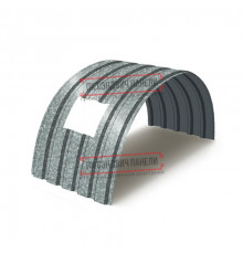 Продольно гнутый профнастил для укрытий конвейеров МП35ПГ-1076, 0,7, оцинкованный