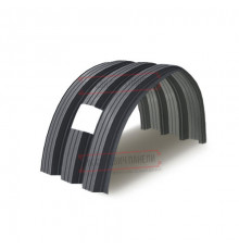 Продольно гнутый профнастил для укрытий конвейеров Н114ПГ-807, 0,9, в полимерном покрытии