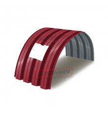 Продольно гнутый профнастил для укрытий конвейеров Н75ПГ-800, 0,5, в полимерном покрытии