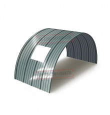 Продольно гнутый профнастил для укрытий конвейеров НС18ПГ-1170, 0,5, нержавеющий