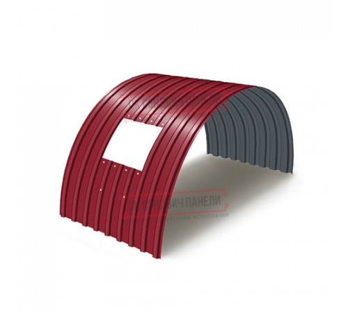 Продольно гнутый профнастил для укрытий конвейеров С17ПГ-1163, 0,5, в полимерном покрытии Продольно гнутый профнастил для укрытий конвейеров С17ПГ-1163, 0,5, в полимерном покрытии