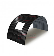 Продольно гнутый профнастил для укрытий конвейеров НС18ПГ-1170, 1,0, в полимерном покрытии