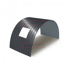 Продольно гнутый профнастил для укрытий конвейеров С18ПГ-1023, 0,9, в полимерном покрытии