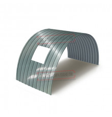Продольно гнутый профнастил для укрытий конвейеров С18ПГ-1023, 0,5, нержавеющий