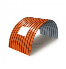 Продольно гнутый профнастил для укрытий конвейеров С21ПГ-1051, 0,5, в полимерном покрытии