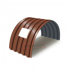 Продольно гнутый профнастил для укрытий конвейеров НС35ПГ-1060, 1,0, в полимерном покрытии