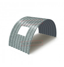 Продольно гнутый профнастил для укрытий конвейеров С17ПГ-1163, 1,0, оцинкованный