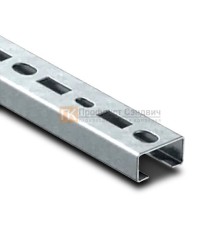 С-образный профиль перфорированный К108 40x20x3000-1,5 мм, оцинкованный