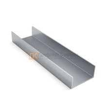 U-образный профиль 100x40x3000-0,7 мм, оцинкованный