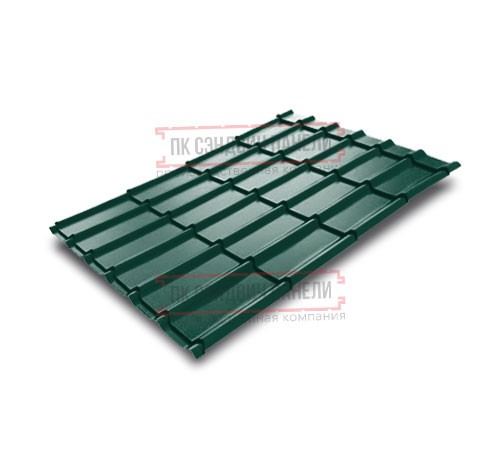 Металлочерепица Экоррей RAL6005 Полиэстер-0.35