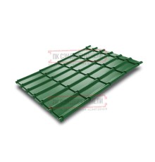 Металлочерепица Экоррей RAL6002 Полиэстер-0.4