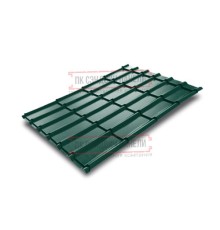 Металлочерепица Экоррей RAL6005 Полиэстер-0.5