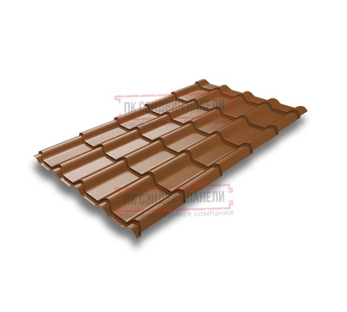 Металлочерепица Камея Cuprum Steel Quarzit-0.5