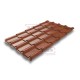 Металлочерепица Камея Brown Safari Twincolor-0.45