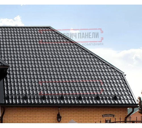 Металлочерепица Классик RAL7024 Satin-0,5 Металлочерепица Классик RAL7024 Satin-0,5