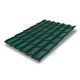 Металлочерепица классик плюс RAL6005 Quarzit lite-0.5