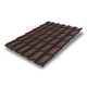 Металлочерепица Классик RAL8017 Quarzit lite-0,5