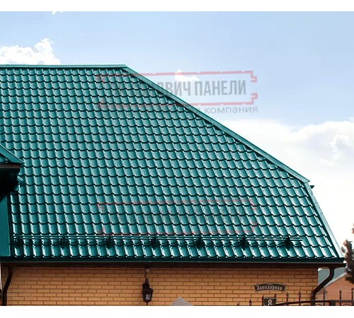 Металлочерепица Классик RAL5021 Полиэстер-0,45