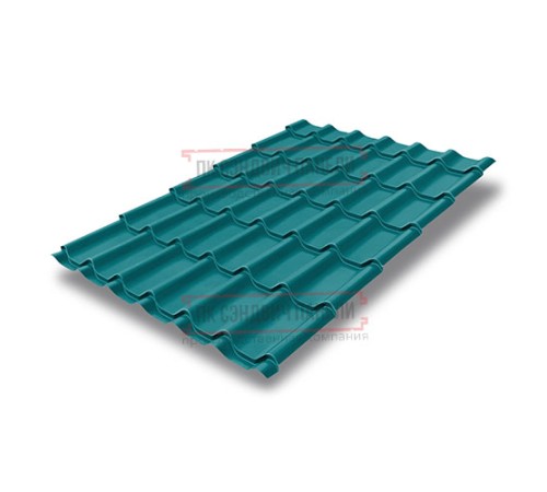 Металлочерепица классик плюс RAL5021 Satin-0.5 Металлочерепица классик плюс RAL5021 Satin-0.5